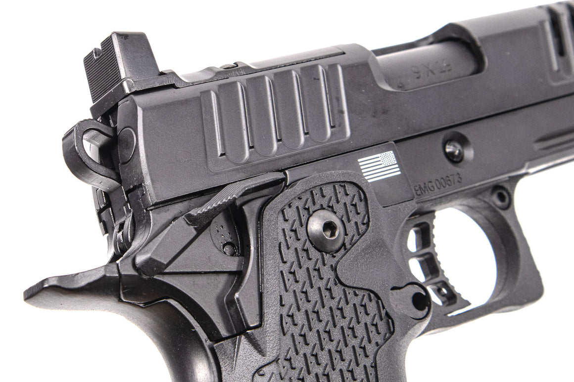 EMG Staccato Licensed XC 2011 Hi-Capa GBBP Gas Blowback Pistol Airsoft ( Model: VIP Grip / Standard / Green Gas )