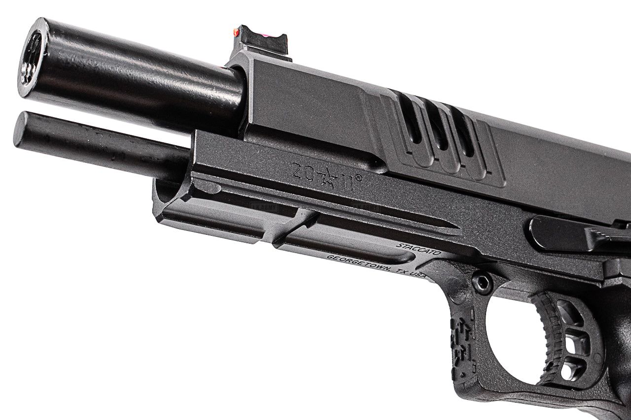 EMG Staccato Licensed XL 2011 CNC AI Slide Hi-Capa GBBP Gas Blowback Pistol Airsoft ( Model: VIP Grip / CNC / Green Gas )