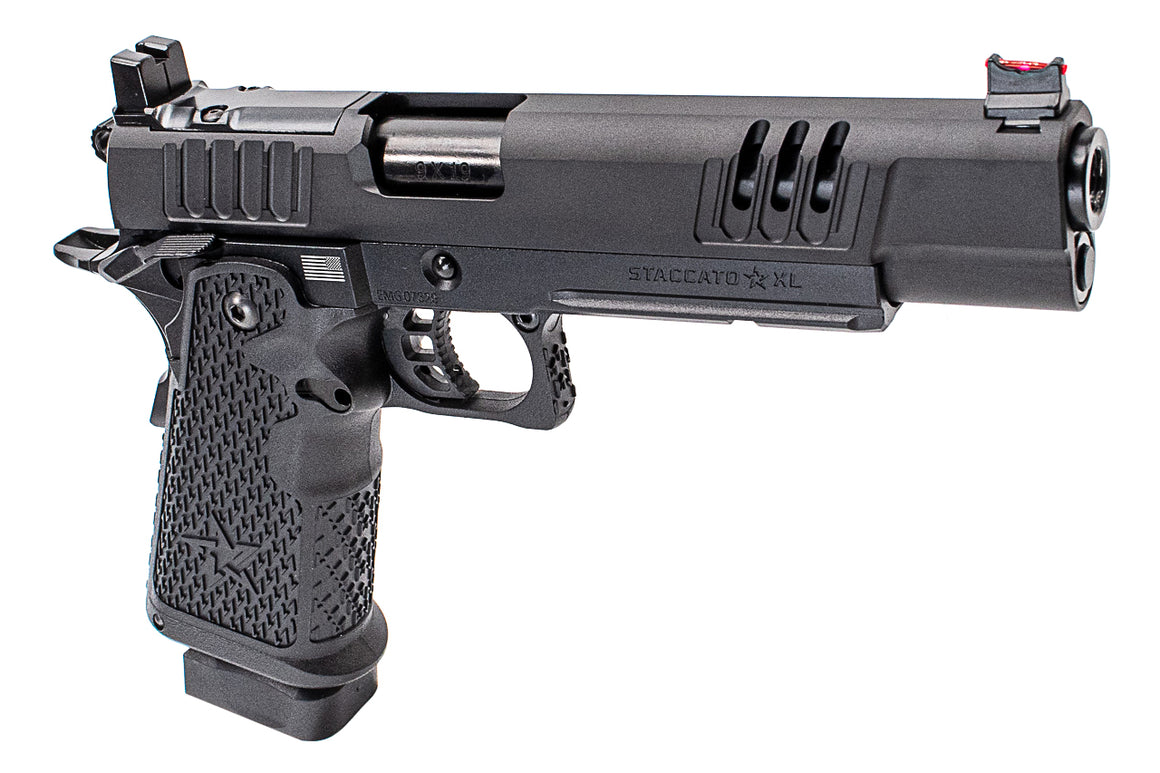 EMG Staccato Licensed XL 2011 CNC AI Slide Hi-Capa GBBP Gas Blowback Pistol Airsoft ( Model: VIP Grip / CNC / Green Gas )