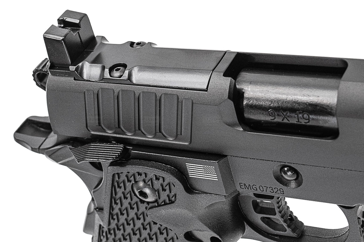 EMG Staccato Licensed XL 2011 CNC AI Slide Hi-Capa GBBP Gas Blowback Pistol Airsoft ( Model: VIP Grip / CNC / Green Gas )