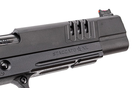 EMG Staccato Licensed XL 2011 CNC AI Slide Hi-Capa GBBP Gas Blowback Pistol Airsoft ( Model: VIP Grip / CNC / Green Gas )
