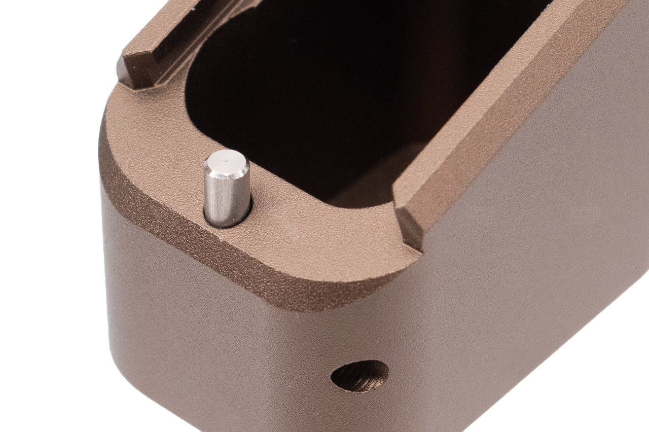 EMG TTI Magazine Pad Extension For Marui TM / WE GLK Gen3 Series ( G Model ) ( CNC Aluminum ) ( Licensed by Taran Tactical Innovations )-Dark Earth ( DE )