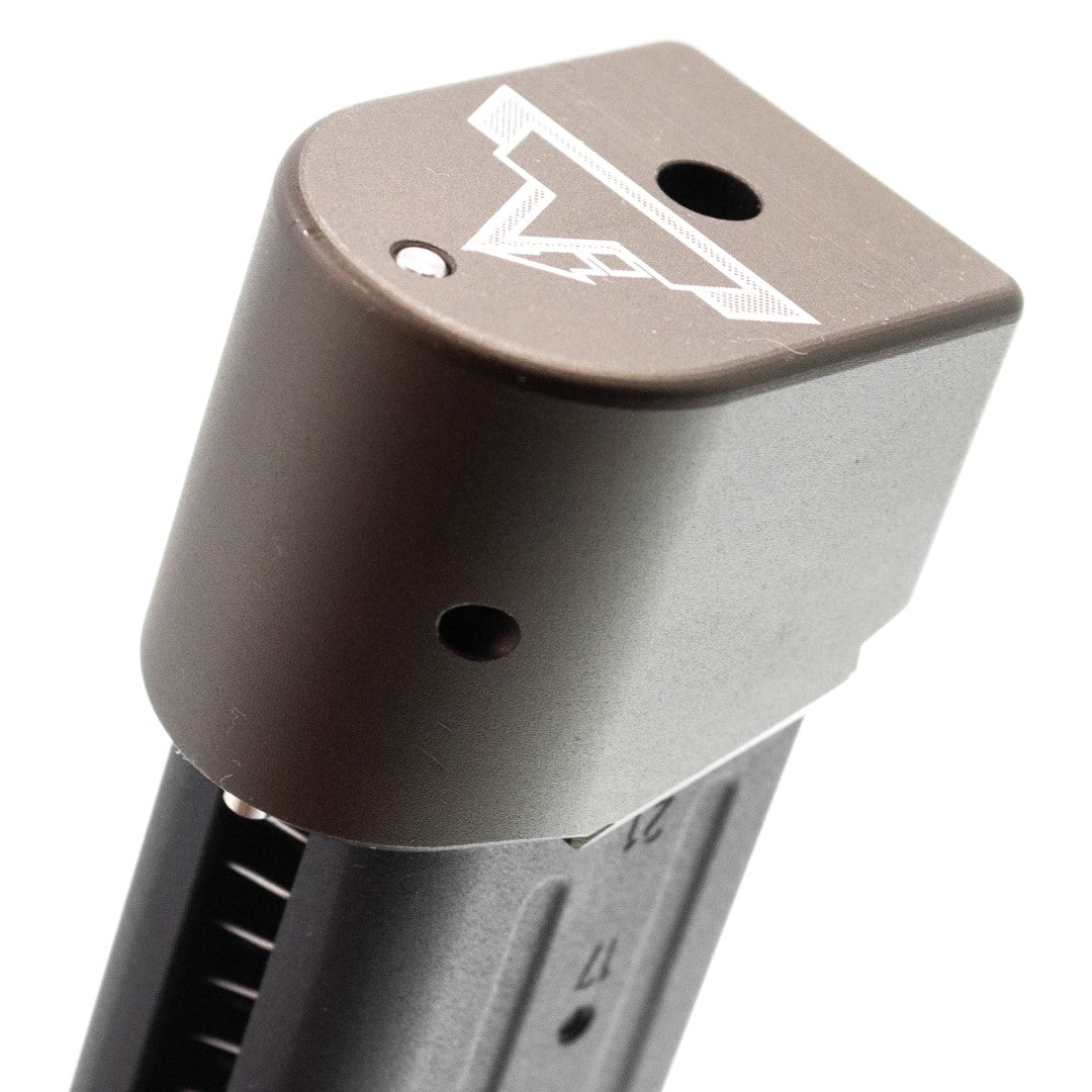 EMG TTI M17 M18 P320 Magazine Extensions Pad for SIG / VFC M17 M18 P320 GBBP Series ( Functional // +Gas +BBs Rds ) ( Licensed by Taran Tactical Innovations )-Grey