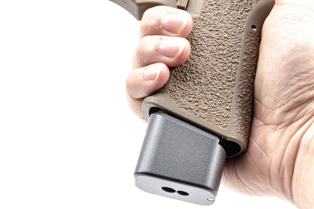 EMG TTI G19 Magazine Extensions Pad For ( UMAREX / VFC / Glock 19 ) / ( TM G Model 19 ) ( Functional ) ( Licensed by Taran Tactical Innovations )-Tokyo Marui ( TM )-Black