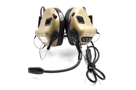 Earmor MilPro M32N Mark3 Tactical Headset ( Mil Spec Communication Hearing Protector ) ( OPSMEN )-Coyote Brown