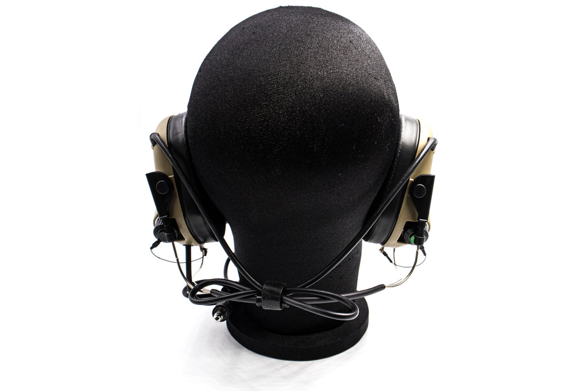 Earmor MilPro M32N Mark3 Tactical Headset ( Mil Spec Communication Hearing Protector ) ( OPSMEN )-Coyote Brown