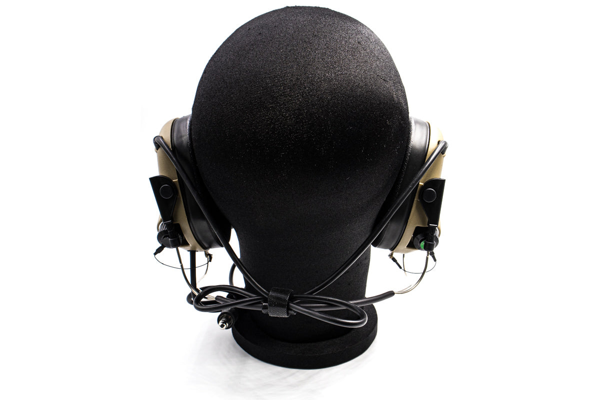 Earmor MilPro M32N Mark3 Tactical Headset ( Mil Spec Communication Hearing Protector ) ( OPSMEN )-Coyote Brown