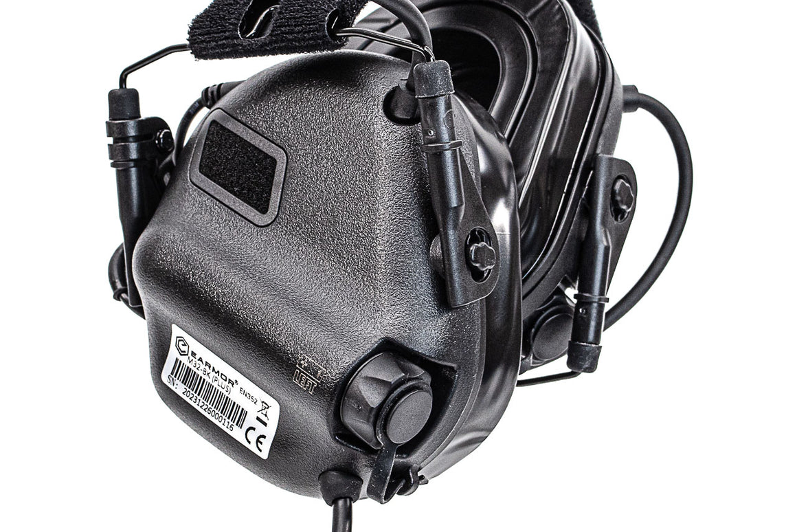 Earmor Tactical Hearing Protection M32 Plus Digital Noise Canceling Headset -Tan