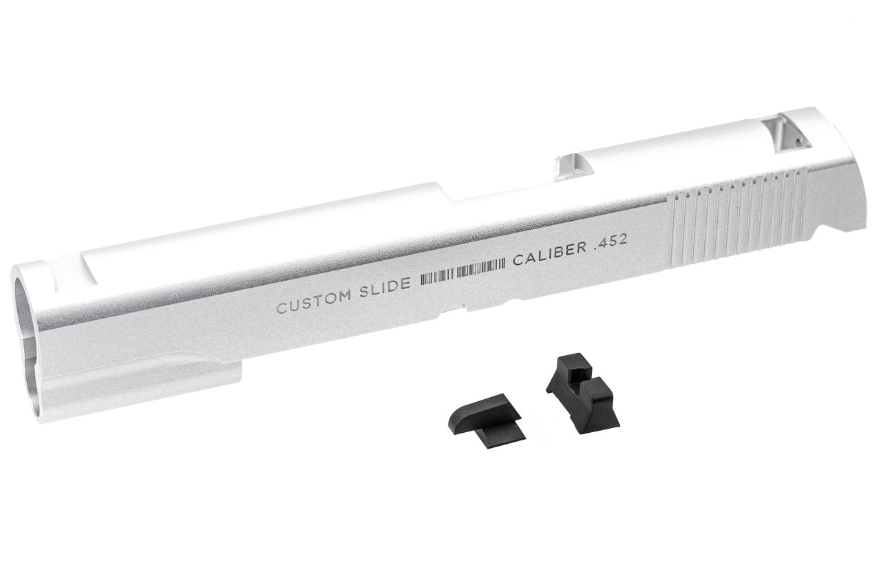 Enigma Hard Baller Style Slide for Tokyo Marui MEU GBB Pistol Airsoft Series ( Silver )