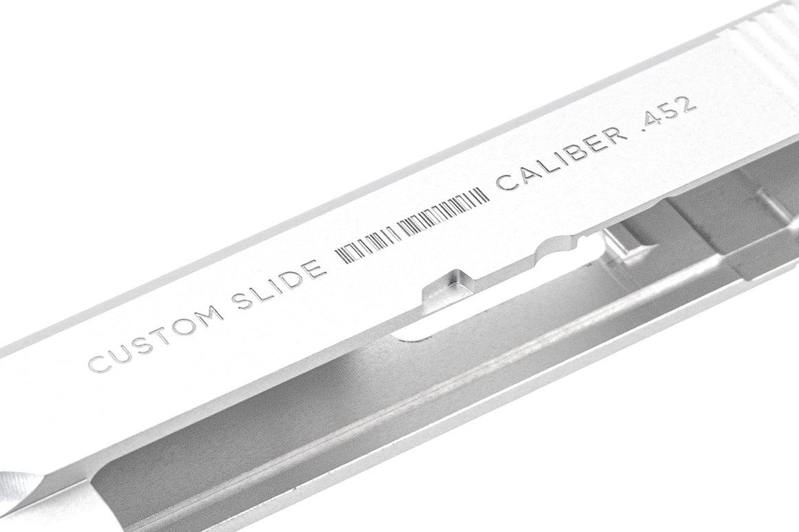 Enigma Hard Baller Style Slide for Tokyo Marui MEU GBB Pistol Airsoft Series ( Silver )