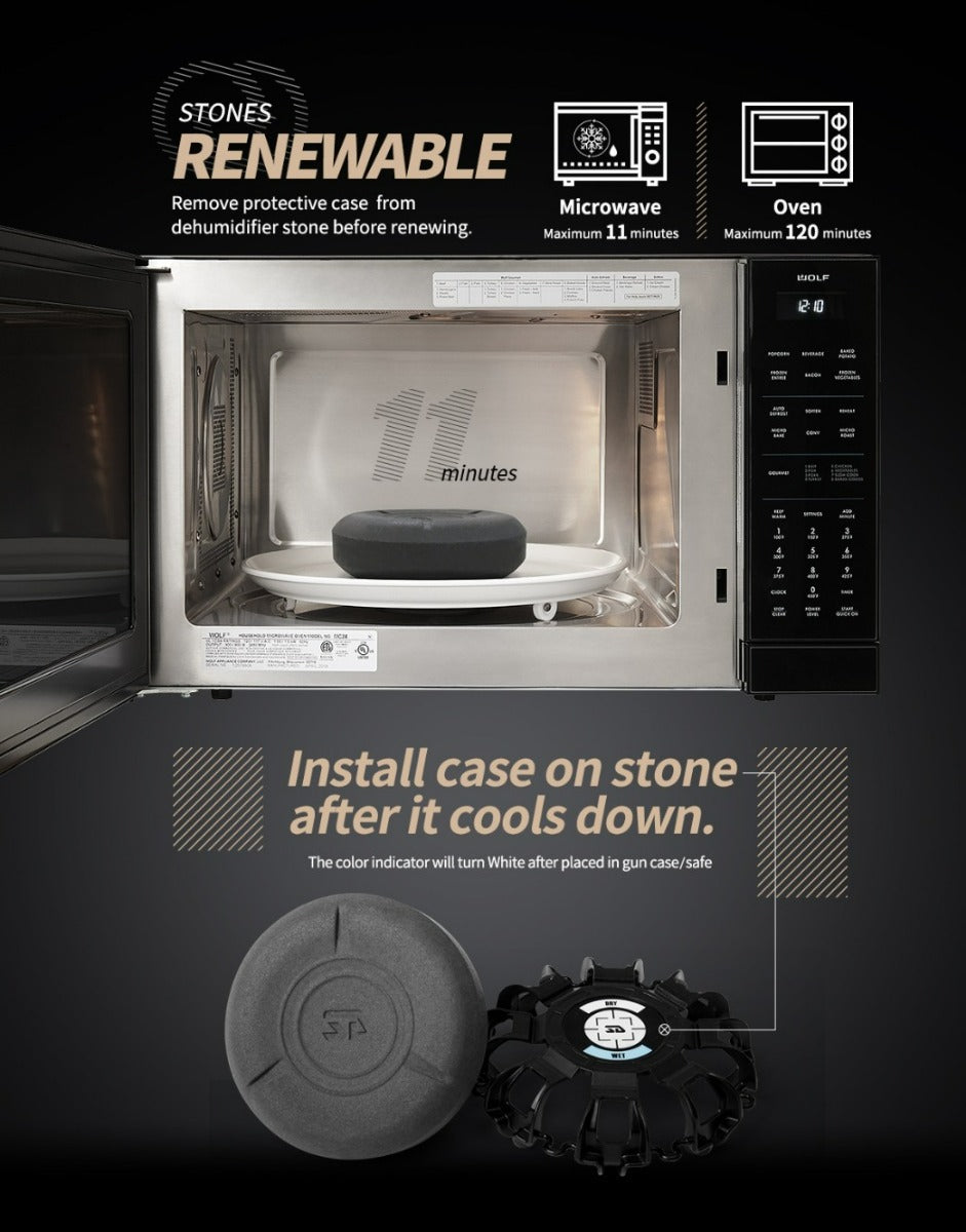 Silent Dry SD - MINE Gun Safe Dehumidifier Stone ( 1 Piece )