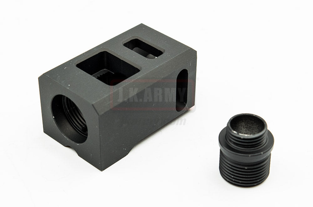 ESD Aluminum Compensator For 14mm CCW ( /w 11mm CCW Adapter ) ( BK )