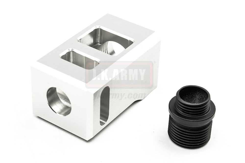 ESD Aluminum Compensator For 14mm CCW ( /w 11mm CCW Adapter ) ( BK )