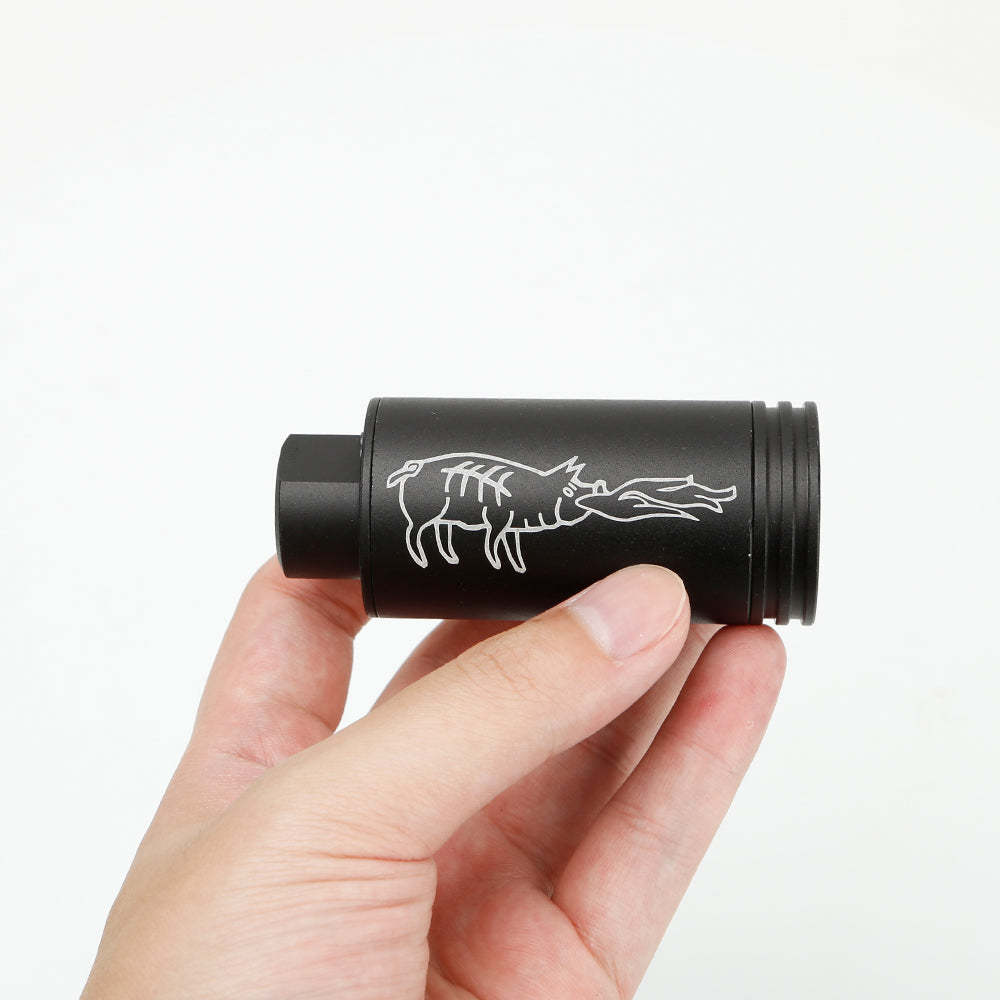 Spitfire Tracer Unit with Flame Effect 14mm CCW ( Black ) ( Fire Breathing Pig Style )-No Marking Style