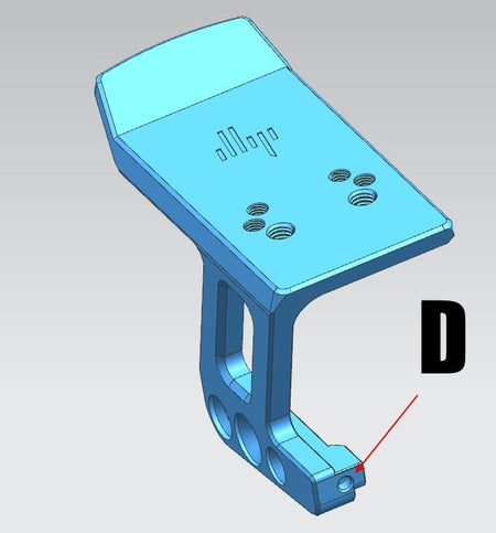 JLP Amphibious Mini Red Dot Sight Mount for Marui TM Hi-Capa-Gold