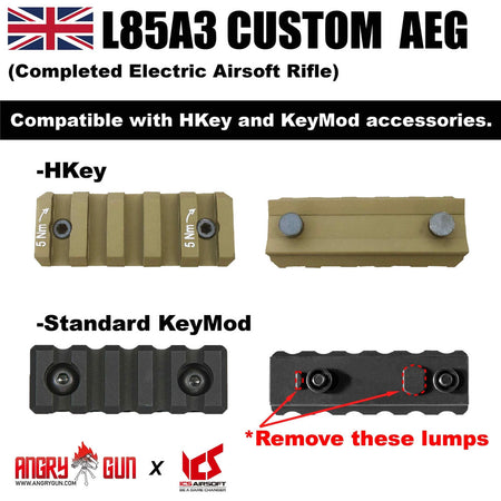 Angry Gun X ICS L85A3 AEG Airsoft Electric Rifle ( Black )