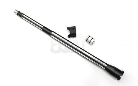 B*D style Ultramatch 14.5" outer barrel kit for WE/WA GBB w/ Proprietary Dummy Gas Block Combo(Black/Silver).625" Version