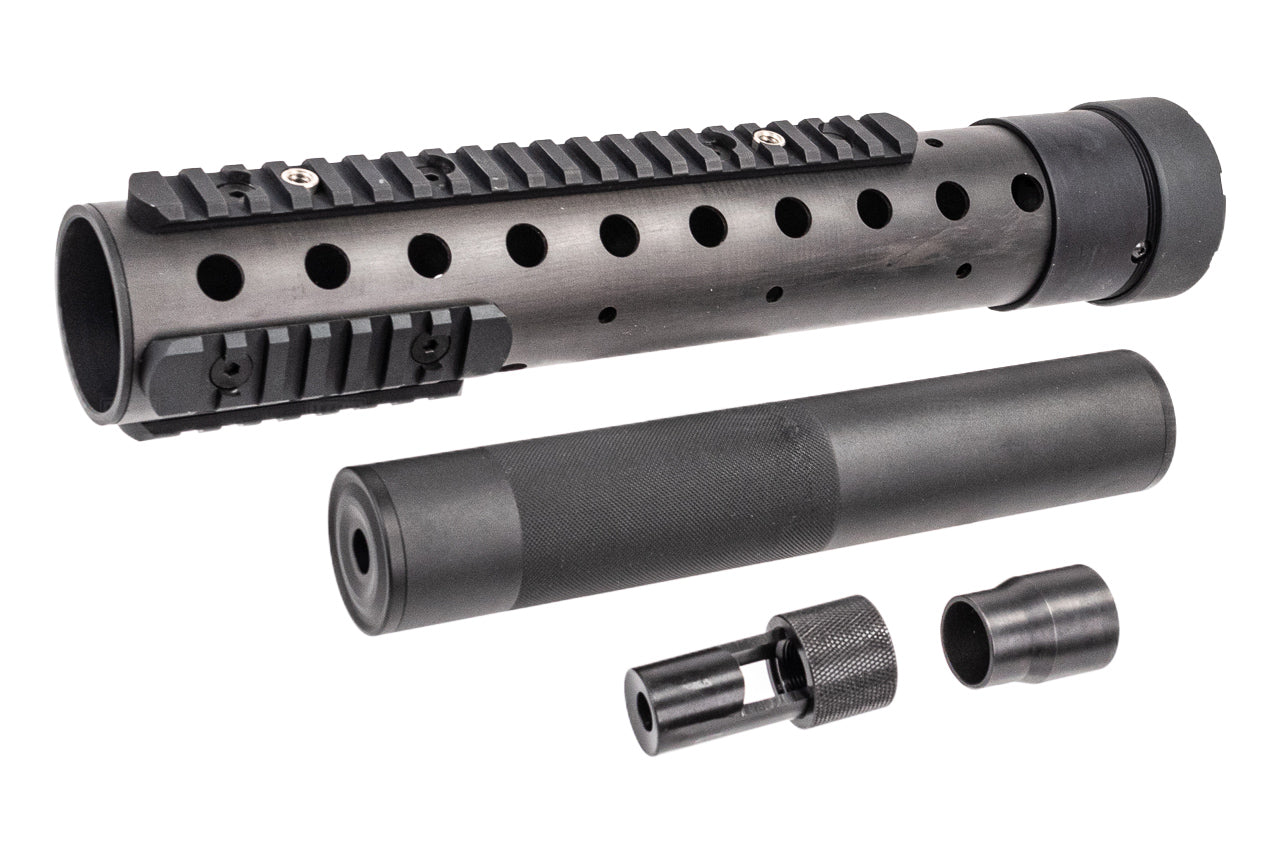 FCW MK12 MOD H Carbon Fiber Handguard & Barrel Extension Combo Set For AR / M4 AEG / GBB Rifle Series