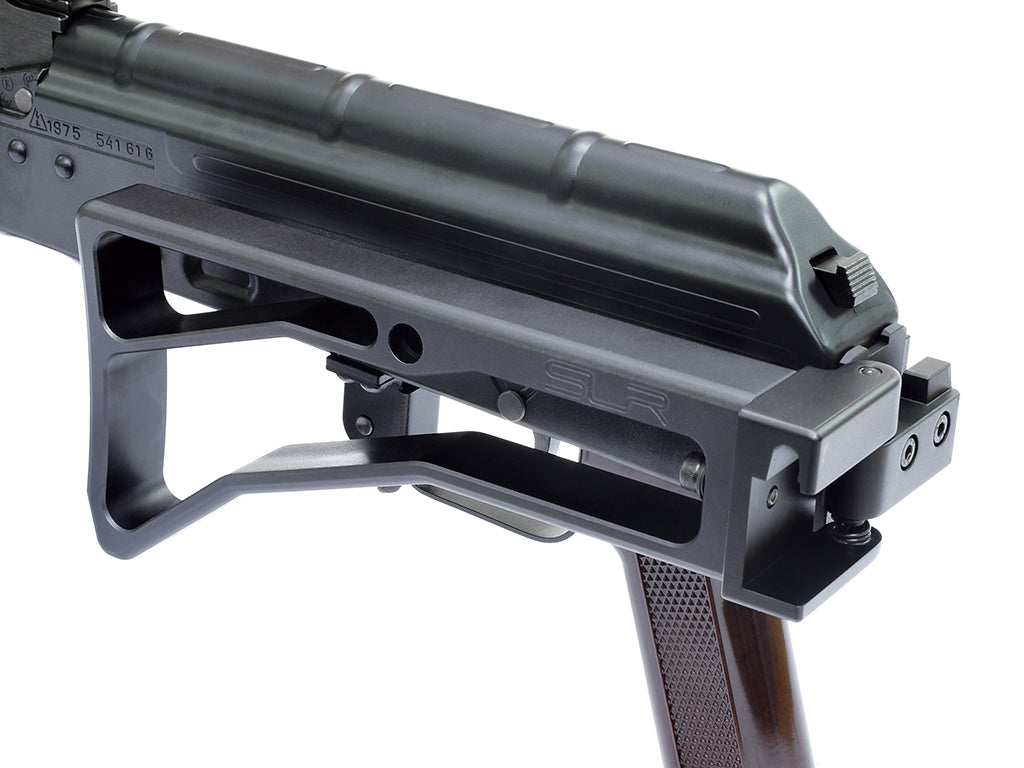 SLR Airsoftworks AK Billet Stock Assemble with Folding and Fixed Stock Adapters for Marui TM AKM GBBR