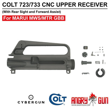 Angry Gun COLT 723 / 733 M16 A2 CNC Upper & Lower Receiver for Marui TM MWS / MTR GBB ( Colt Licensed w/ Roll Marking Press )