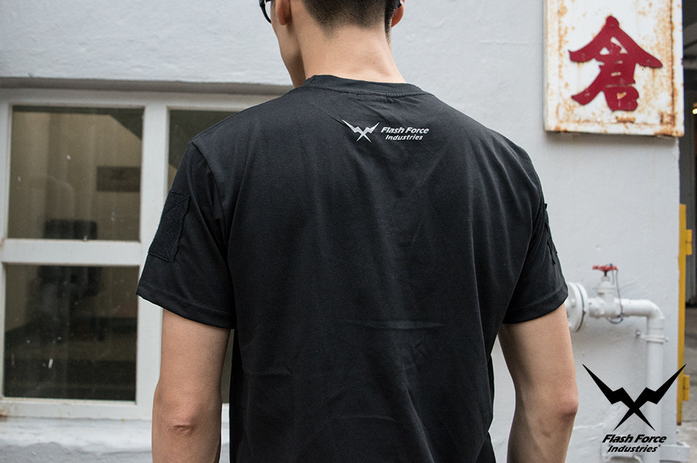 FFI Gecko Tee Sport with AD.Velcro ( Black )-XXL