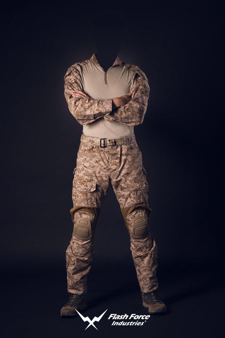 FFI AOR1 Style Camo Gen2 Combat Set EX. 2019 ( NAVY VER. ) ( AOR1 GEN2 ) ( NSWDG DEVGRU Cosplay Style )-XXL