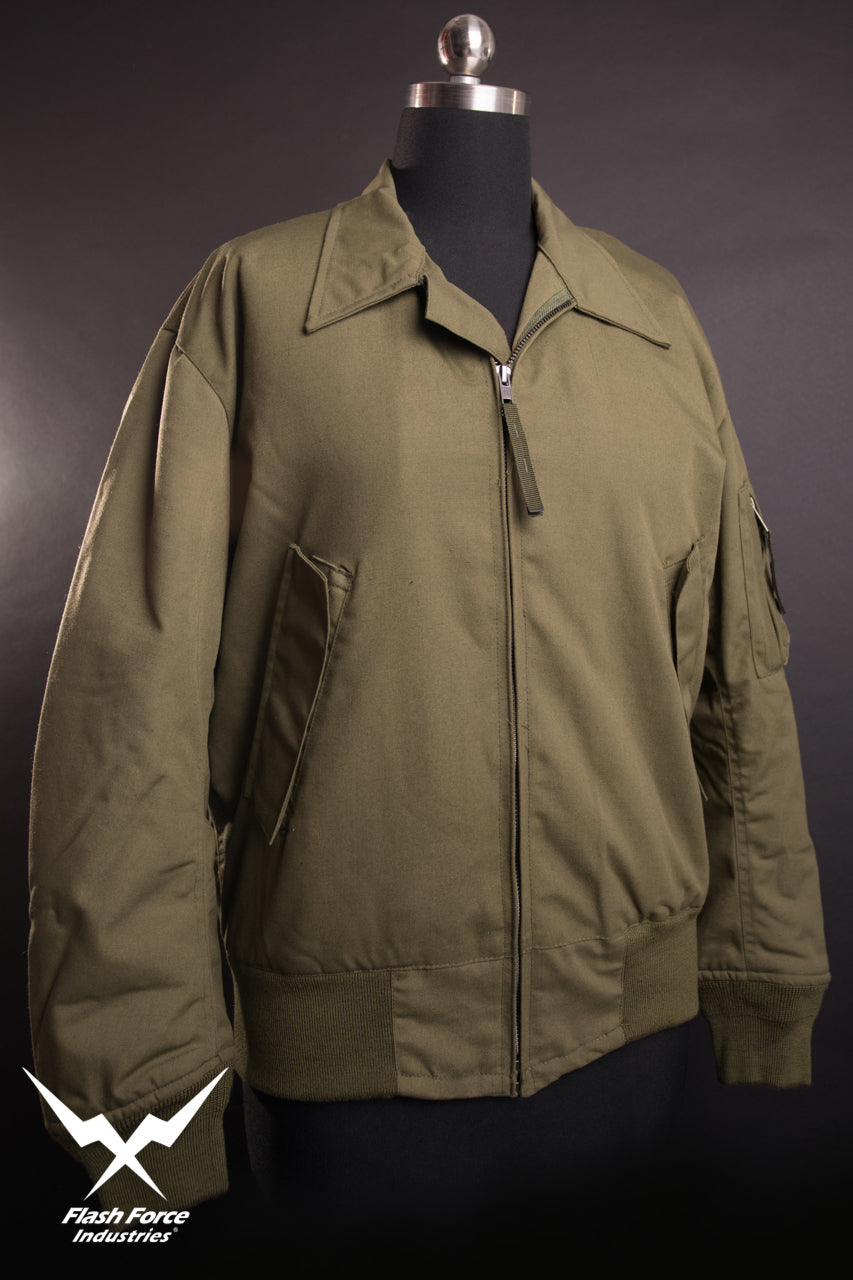 FFI - CVC Tanker Jacket ( Cold Weather Ver. US ARMY Military Vintage ) ( Olive Drab Green )-XL-Deluxe A ( with Patches )