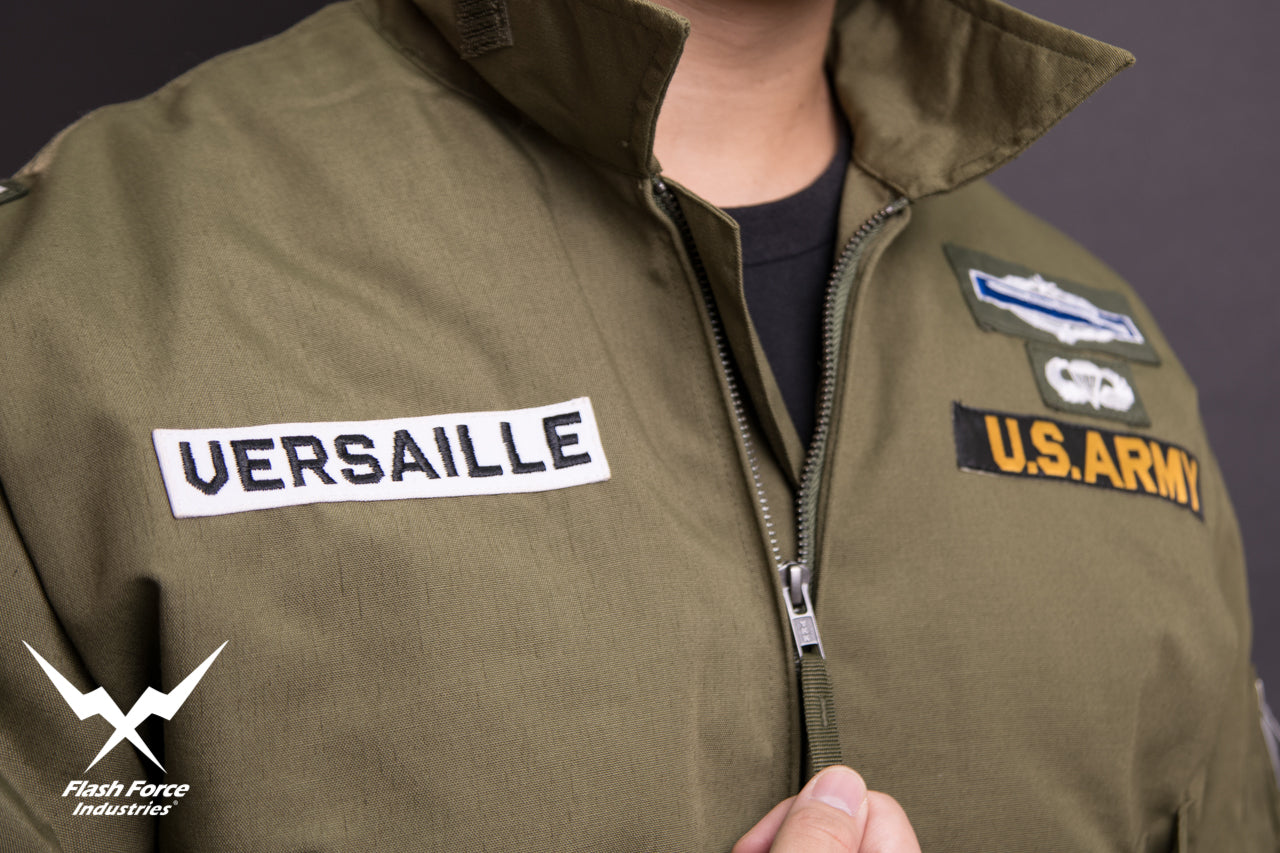 FFI - CVC Tanker Jacket ( Cold Weather Ver. US ARMY Military Vintage ) ( Olive Drab Green )-XL-Deluxe A ( with Patches )