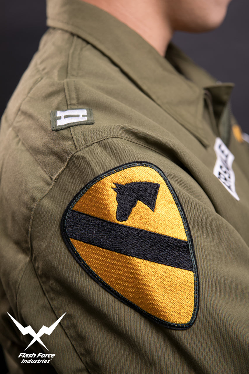 FFI - CVC Tanker Jacket ( Cold Weather Ver. US ARMY Military Vintage ) ( Olive Drab Green )-XL-Deluxe A ( with Patches )