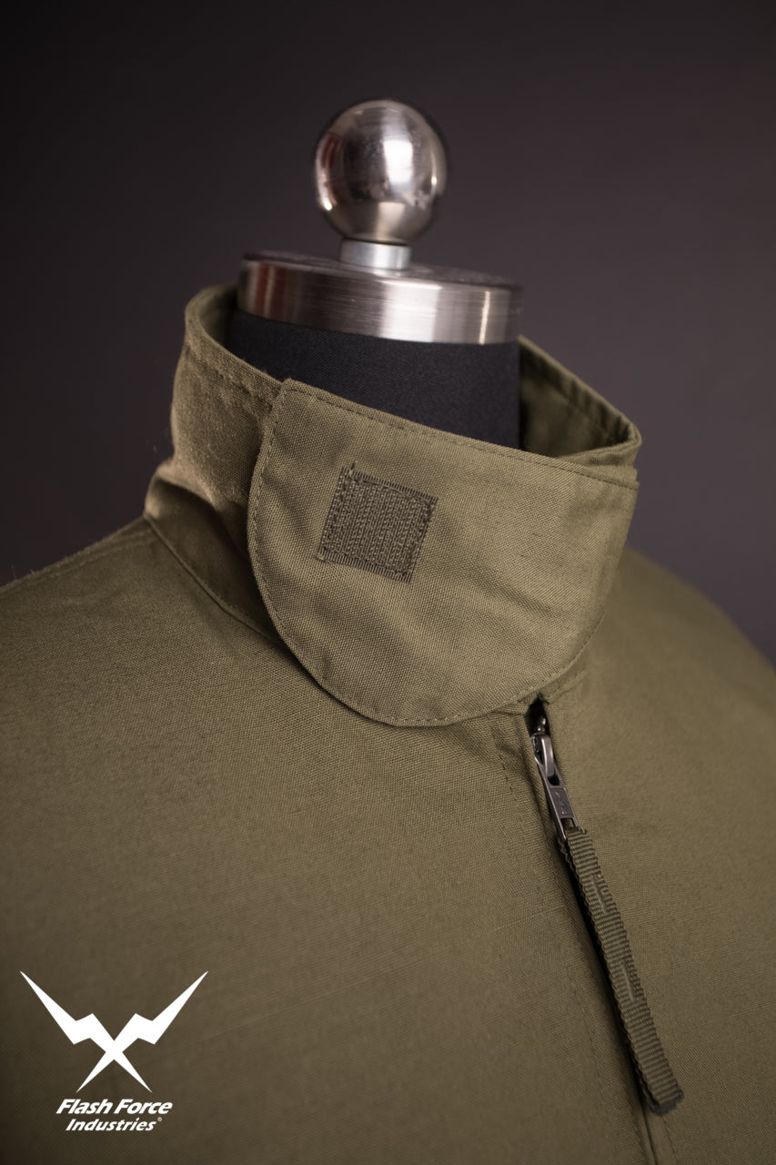 FFI - CVC Tanker Jacket ( Cold Weather Ver. US ARMY Military Vintage ) ( Olive Drab Green )-XL-Deluxe A ( with Patches )