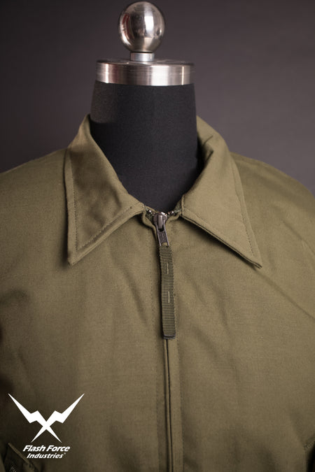 FFI - CVC Tanker Jacket ( Cold Weather Ver. US ARMY Military Vintage ) ( Olive Drab Green )-XL-Deluxe A ( with Patches )