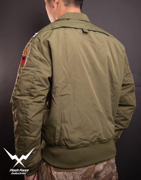 FFI - CVC Tanker Jacket ( Cold Weather Ver. US ARMY Military Vintage ) ( Olive Drab Green )-XL-Deluxe A ( with Patches )