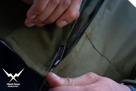 FFI - CVC Tanker Jacket ( Cold Weather Ver. US ARMY Military Vintage ) ( Olive Drab Green )-XL-Deluxe A ( with Patches )