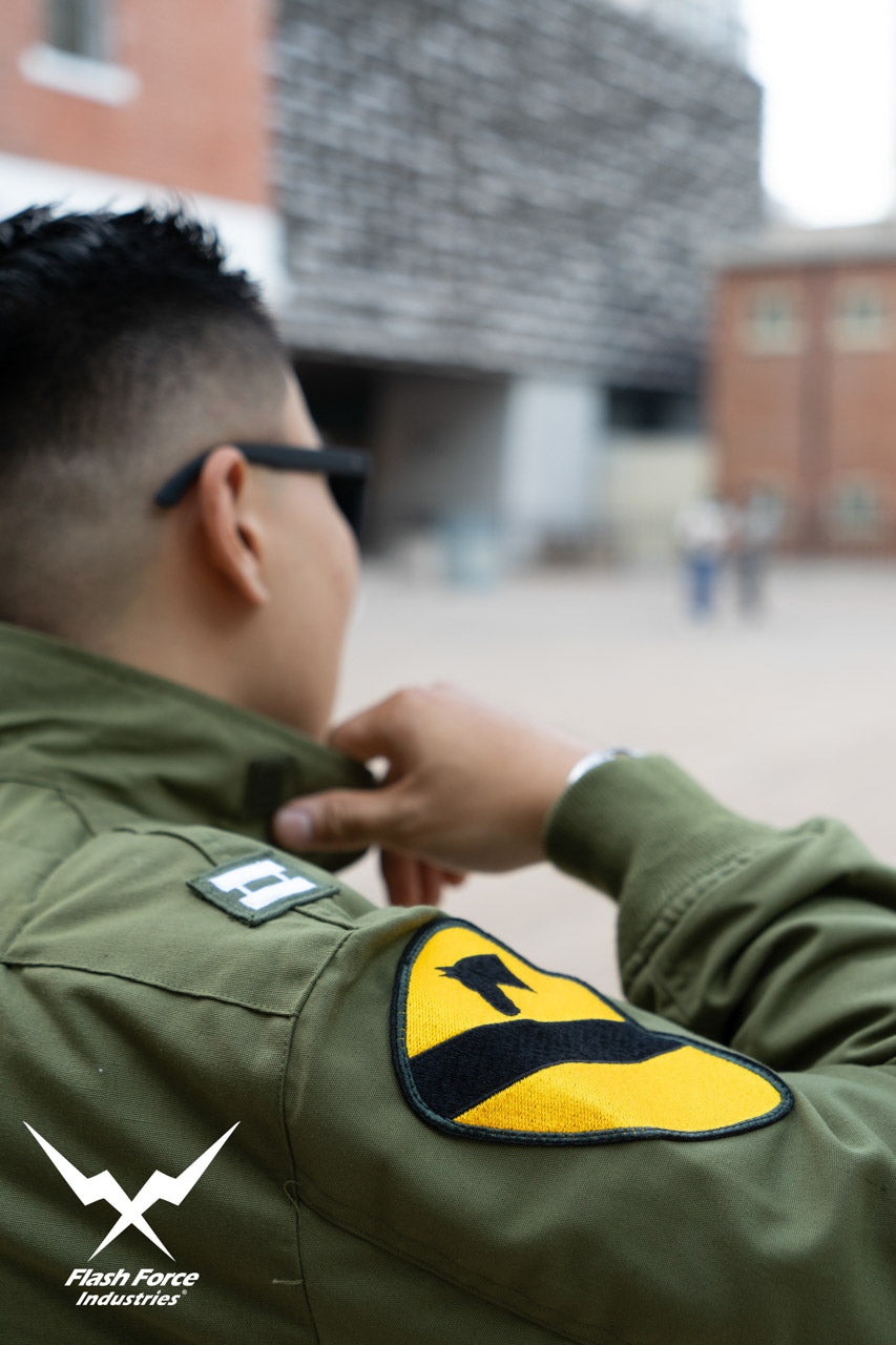 FFI - CVC Tanker Jacket ( Cold Weather Ver. US ARMY Military Vintage ) ( Olive Drab Green )-XL-Deluxe A ( with Patches )