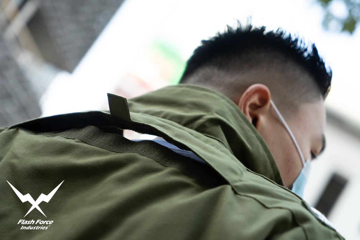 FFI - CVC Tanker Jacket ( Cold Weather Ver. US ARMY Military Vintage ) ( Olive Drab Green )-XL-Deluxe A ( with Patches )