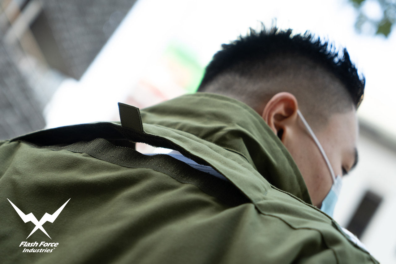 FFI - CVC Tanker Jacket ( Cold Weather Ver. US ARMY Military Vintage ) ( Olive Drab Green )-XL-Deluxe A ( with Patches )