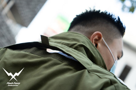 FFI - CVC Tanker Jacket ( Cold Weather Ver. US ARMY Military Vintage ) ( Olive Drab Green )-XL-Deluxe A ( with Patches )