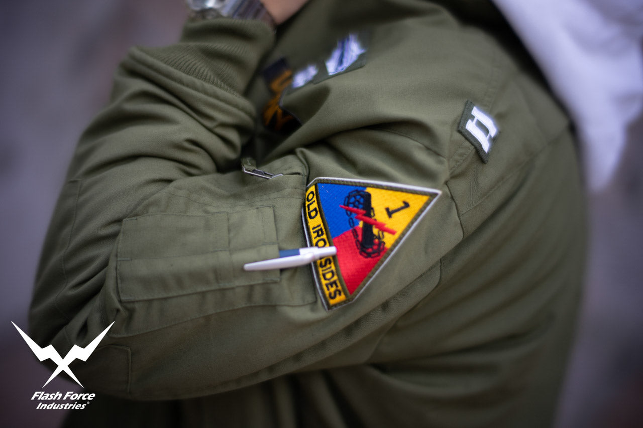 FFI - CVC Tanker Jacket ( Cold Weather Ver. US ARMY Military Vintage ) ( Olive Drab Green )-XL-Deluxe A ( with Patches )