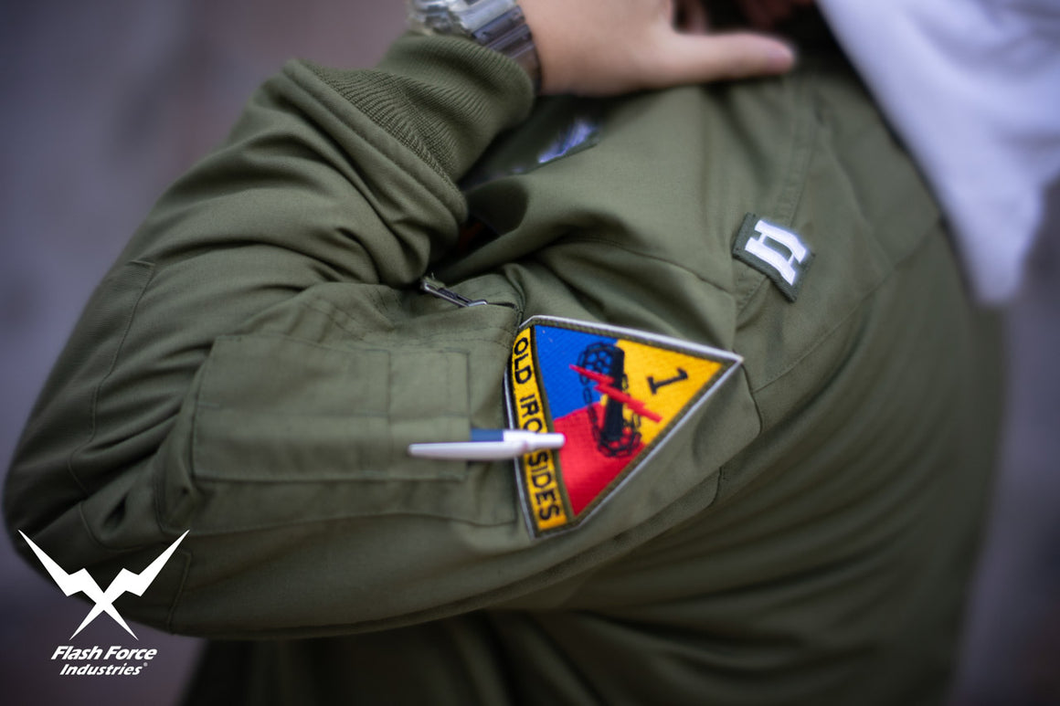 FFI - CVC Tanker Jacket ( Cold Weather Ver. US ARMY Military Vintage ) ( Olive Drab Green )-XL-Deluxe A ( with Patches )