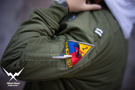 FFI - CVC Tanker Jacket ( Cold Weather Ver. US ARMY Military Vintage ) ( Olive Drab Green )-XL-Deluxe A ( with Patches )