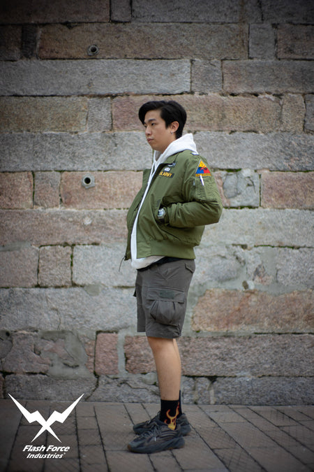 FFI - CVC Tanker Jacket ( Cold Weather Ver. US ARMY Military Vintage ) ( Olive Drab Green )-XL-Deluxe A ( with Patches )