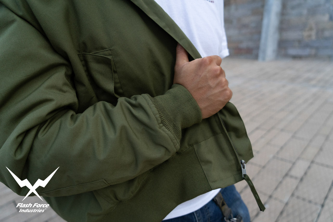FFI - CVC Tanker Jacket ( Cold Weather Ver. US ARMY Military Vintage ) ( Olive Drab Green )-XL-Deluxe A ( with Patches )