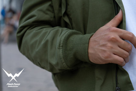 FFI - CVC Tanker Jacket ( Cold Weather Ver. US ARMY Military Vintage ) ( Olive Drab Green )-XL-Deluxe A ( with Patches )