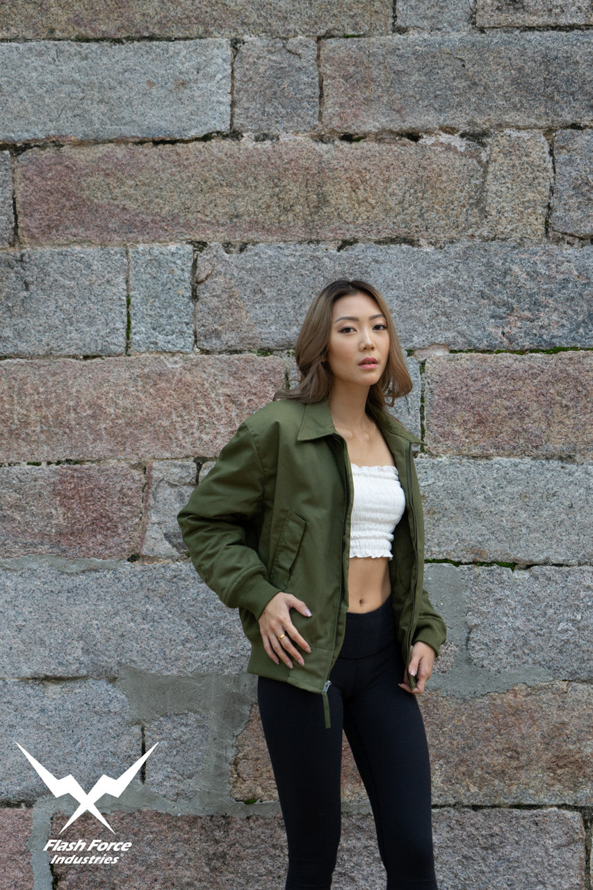 FFI - CVC Tanker Jacket ( Cold Weather Ver. US ARMY Military Vintage ) ( Olive Drab Green )-XL-Deluxe A ( with Patches )