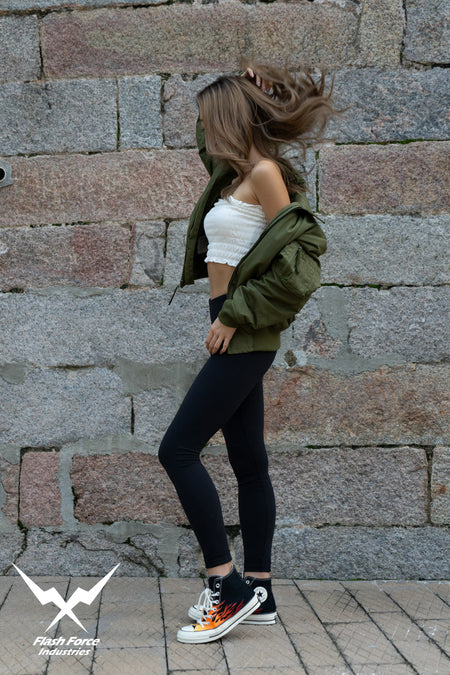 FFI - CVC Tanker Jacket ( Cold Weather Ver. US ARMY Military Vintage ) ( Olive Drab Green )-XL-Deluxe A ( with Patches )