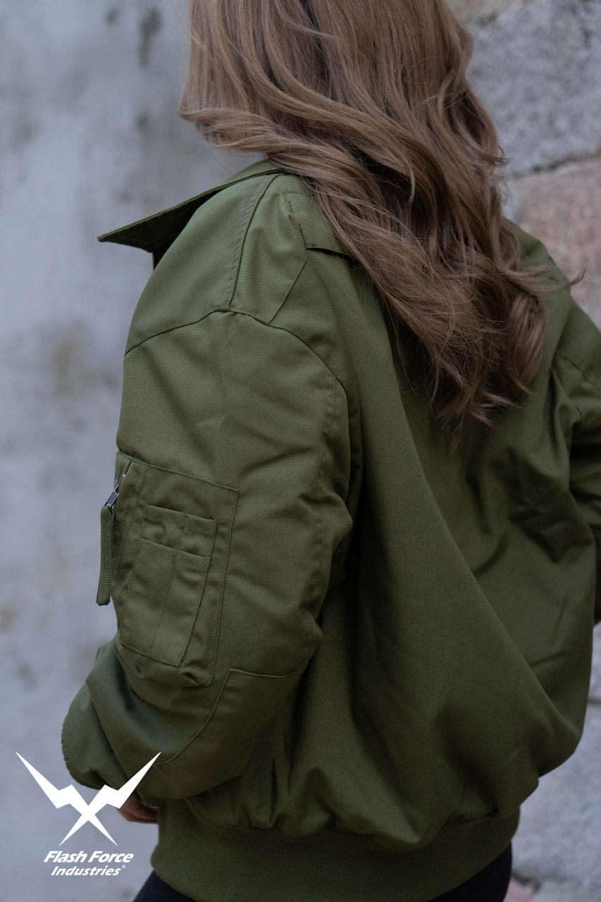 FFI - CVC Tanker Jacket ( Cold Weather Ver. US ARMY Military Vintage ) ( Olive Drab Green )-XL-Deluxe A ( with Patches )