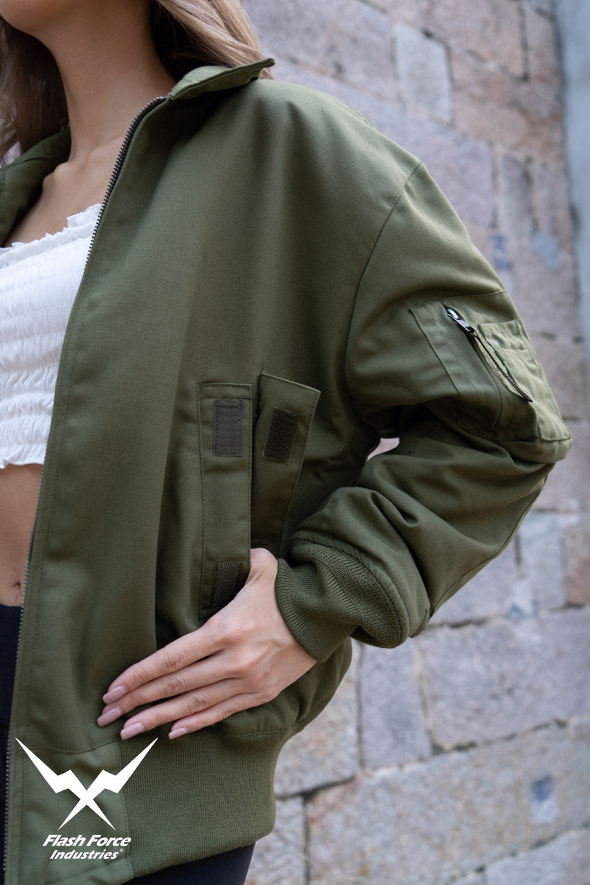 FFI - CVC Tanker Jacket ( Cold Weather Ver. US ARMY Military Vintage ) ( Olive Drab Green )-XL-Deluxe A ( with Patches )