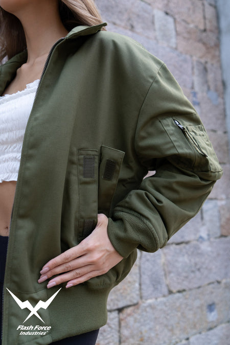 FFI - CVC Tanker Jacket ( Cold Weather Ver. US ARMY Military Vintage ) ( Olive Drab Green )-XL-Deluxe A ( with Patches )