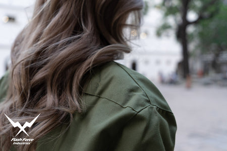 FFI - CVC Tanker Jacket ( Cold Weather Ver. US ARMY Military Vintage ) ( Olive Drab Green )-XL-Deluxe A ( with Patches )