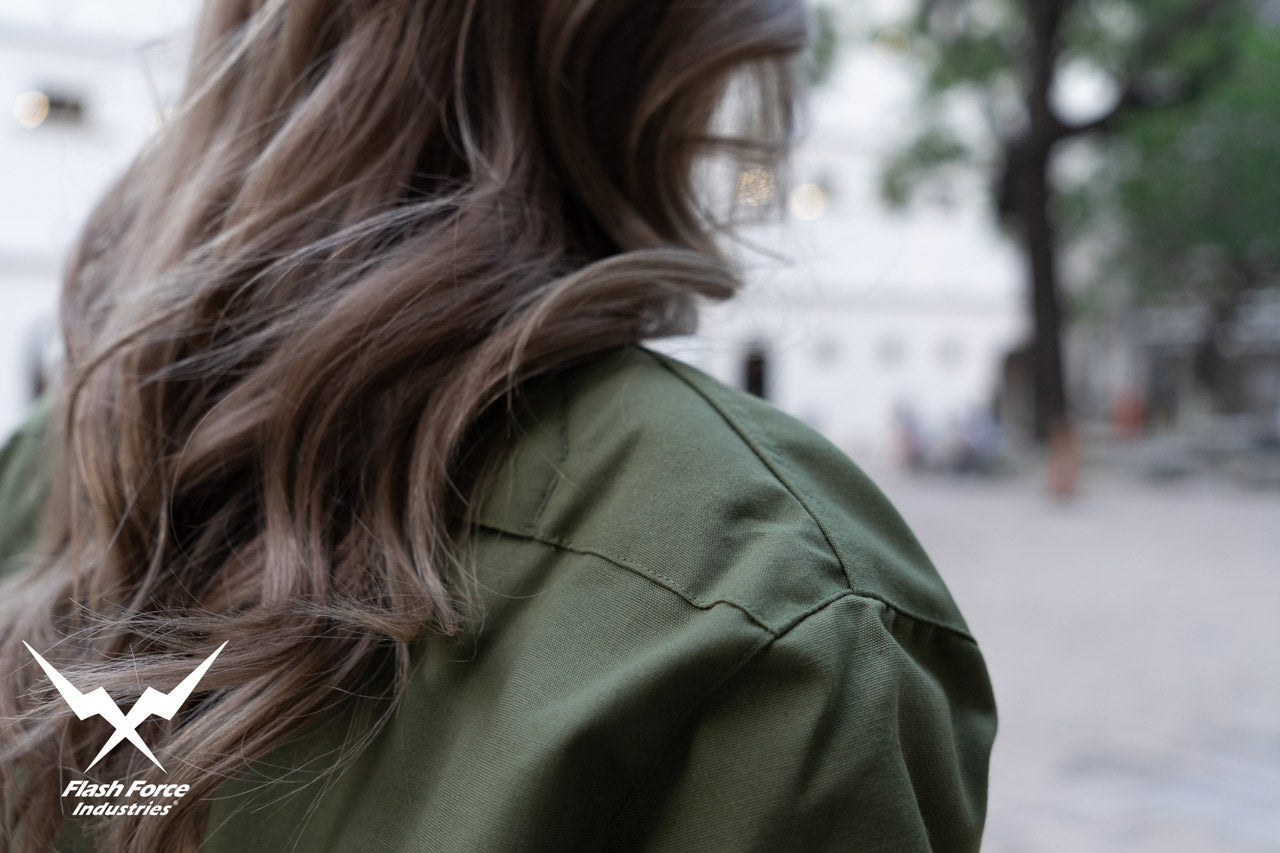 FFI - CVC Tanker Jacket ( Cold Weather Ver. US ARMY Military Vintage ) ( Olive Drab Green )-XL-Deluxe A ( with Patches )